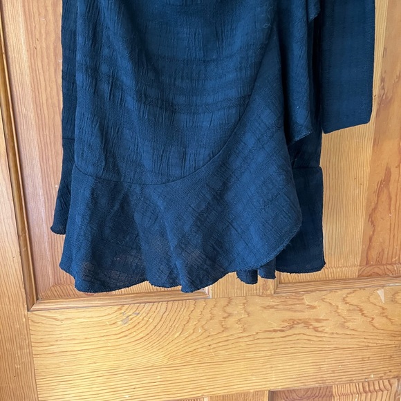 American Eagle women medium black faux wrap sundress - Picture 11 of 12